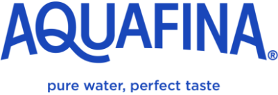 Aquafina; pure water, perfect taste logo